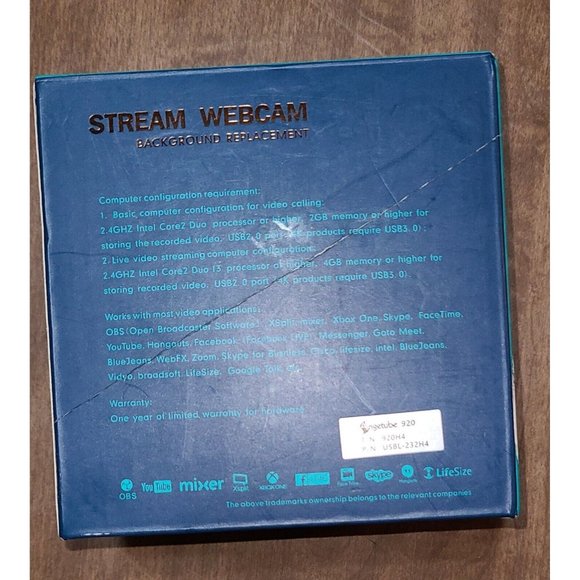 Angetube Stream 920 HD Webcam Background Replacement H.264 Encoding - Picture 3 of 5